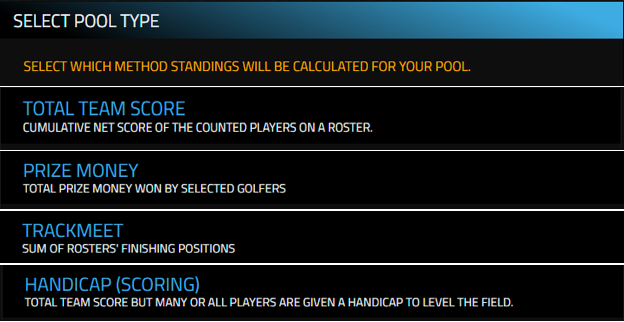 Choose A Pool Scoring Format